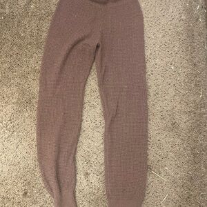 Pink Rose Kids Brown Knit Joggers